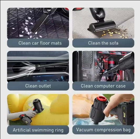 Portable cordless mini Vacuum Cleaner | Blower for keyboard, car, desk, and electronics cleaning